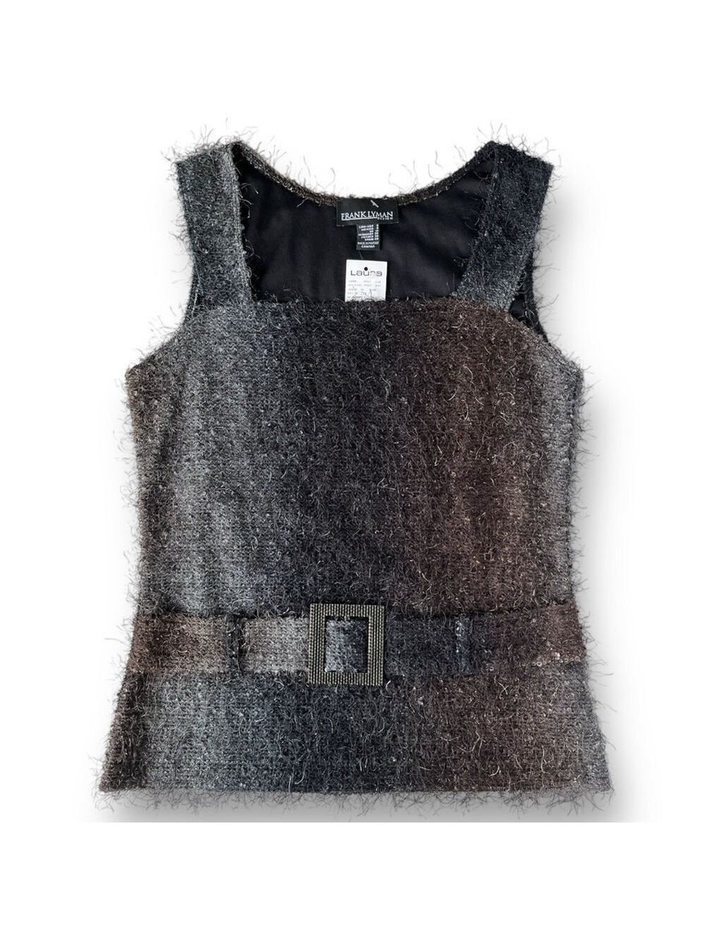 Frank Lyman Design Eyelash Ombre Sleeveless Top NWT Made in Canada Size 8